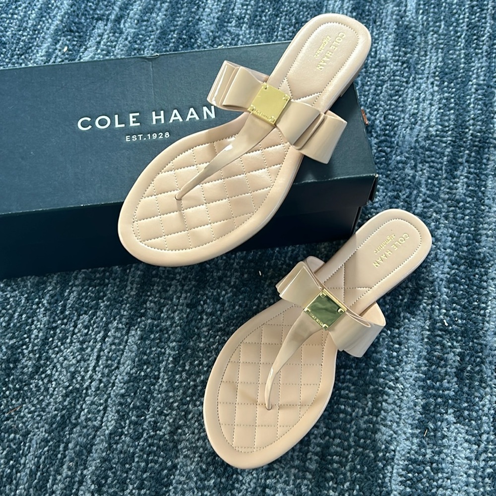 Cole Haan Tali Bow Sandal in Nude